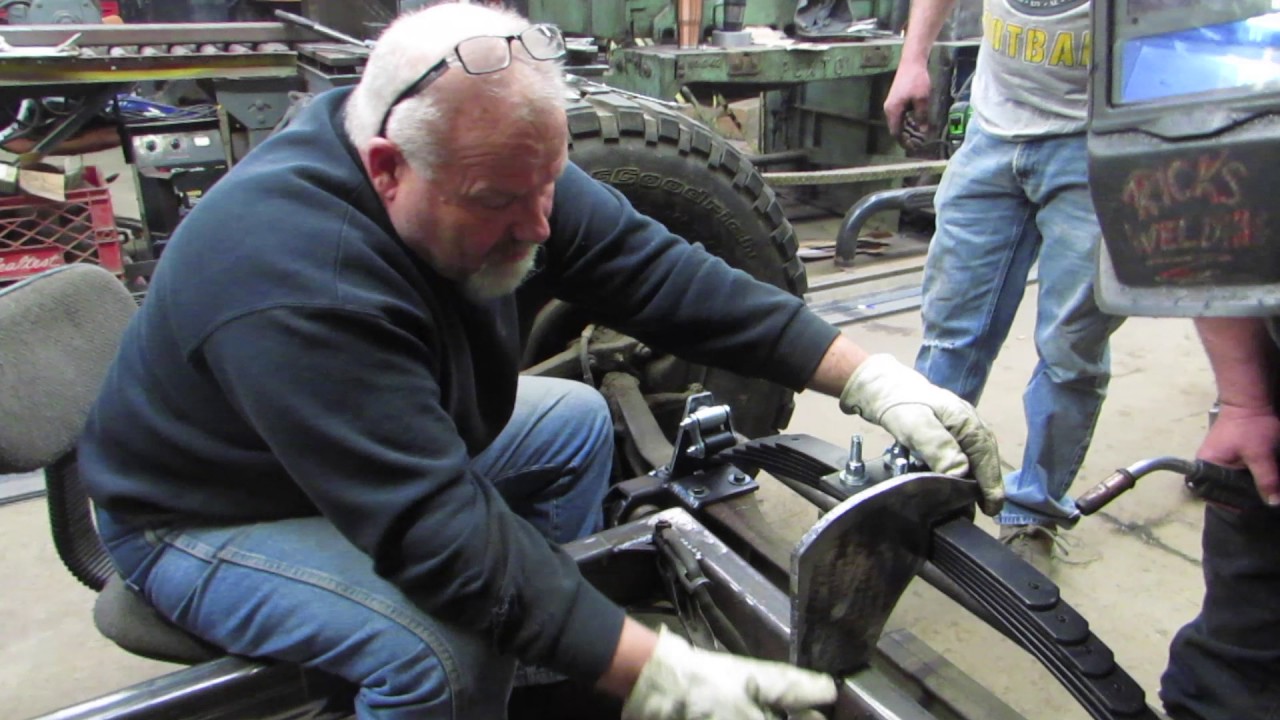 Military Rat Rod Front Suspension Install Part 1