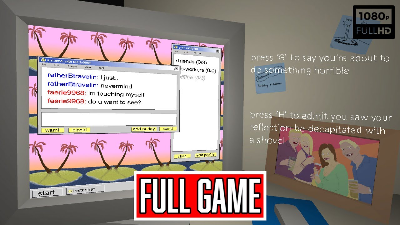 THE STATIC SPEAKS MY NAME Gameplay Walkthrough FULL GAME - [1080p 60FPS PC] - No Commentary