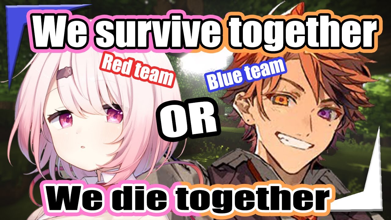 Roberu & Shiina became the Romeo & Juliet of Vtuber Survival Game【Holostars EngSub】