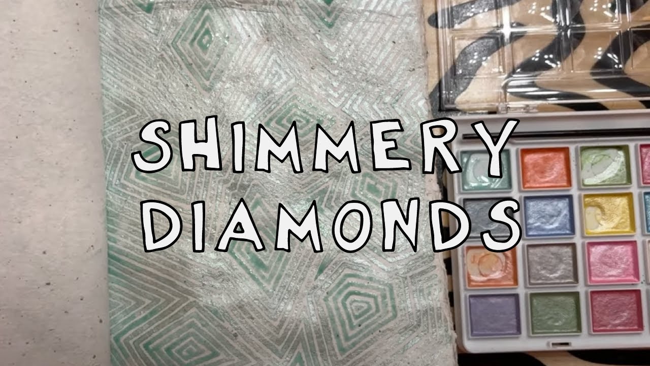 Shimmery Teal Diamonds Zen Tangle + Some Talking