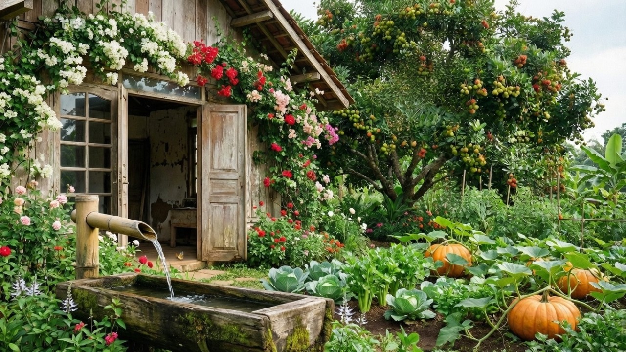Peaceful Slow Living | Harvesting Sweet Potatoes in the Countryside