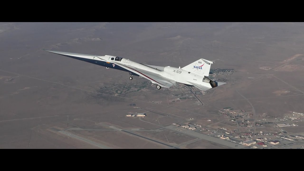 Экспериментальный сверхзвуковой самолет НАСА X-59 совершил свой первый полет