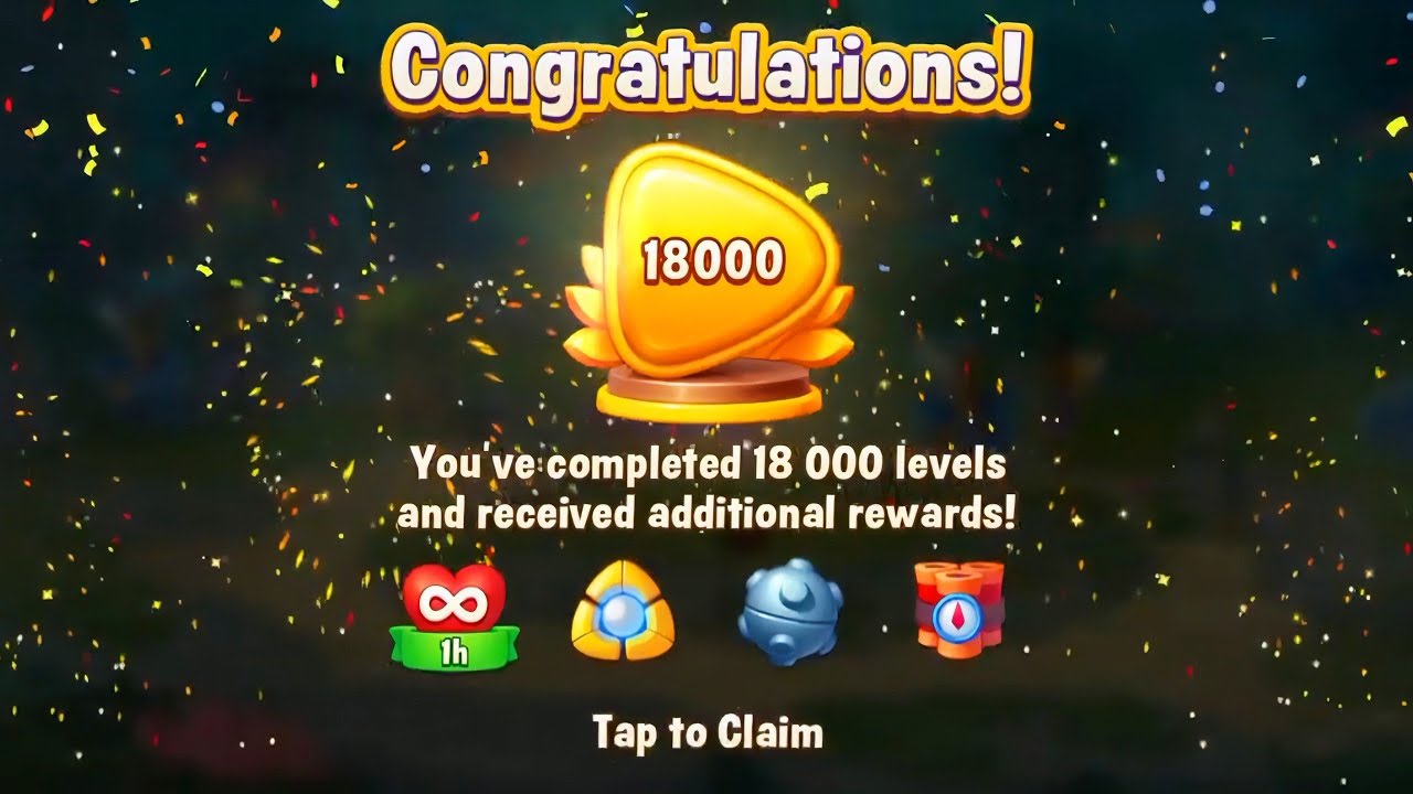 Fishdom game level 18000 🤩 completed #fishdom 