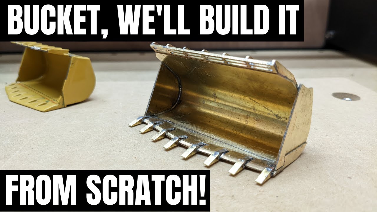 Building 1:50 Cat 988F Loader Bucket From Scratch