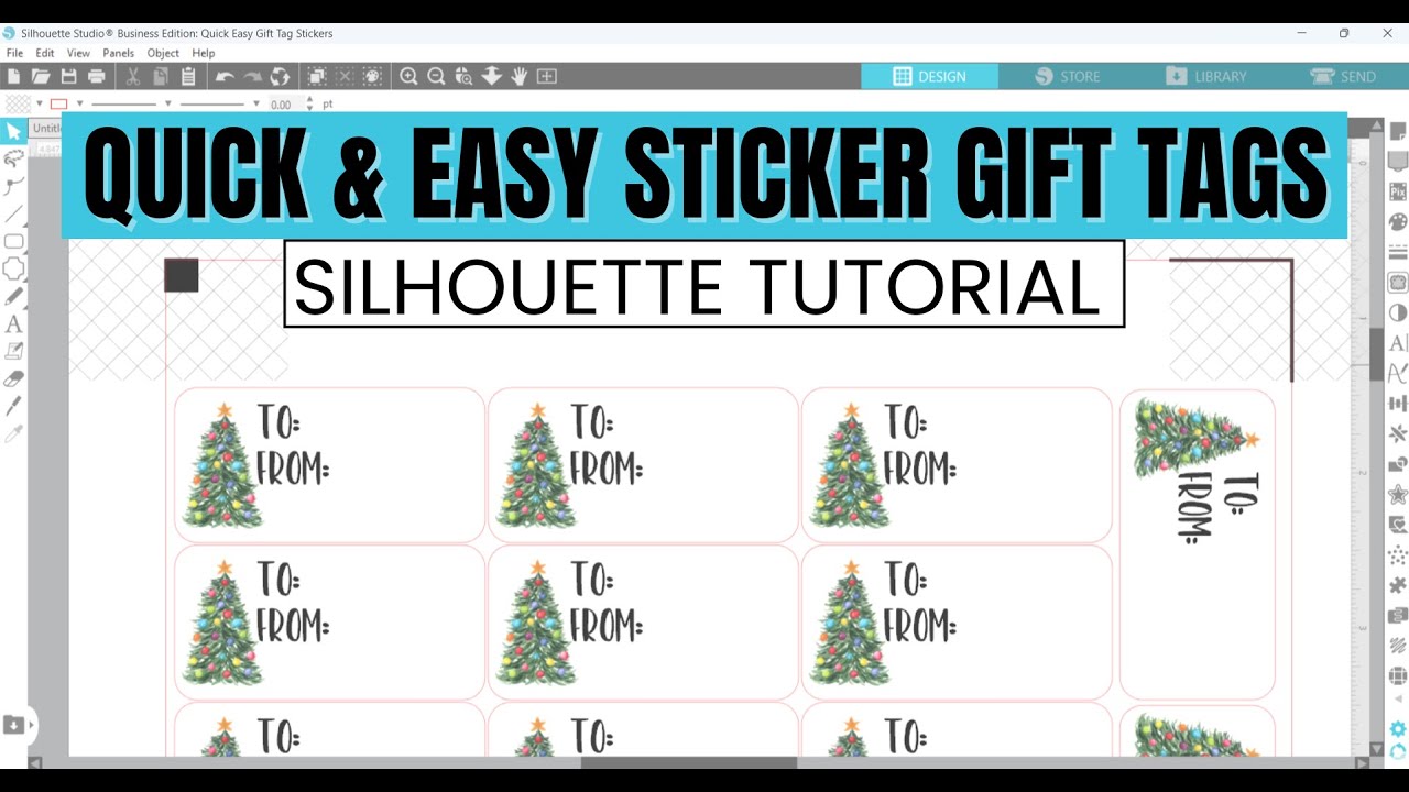 Простые и быстрые подарочные бирки-наклейки в Silhouette Studio | Пошаговое руководство по создан...