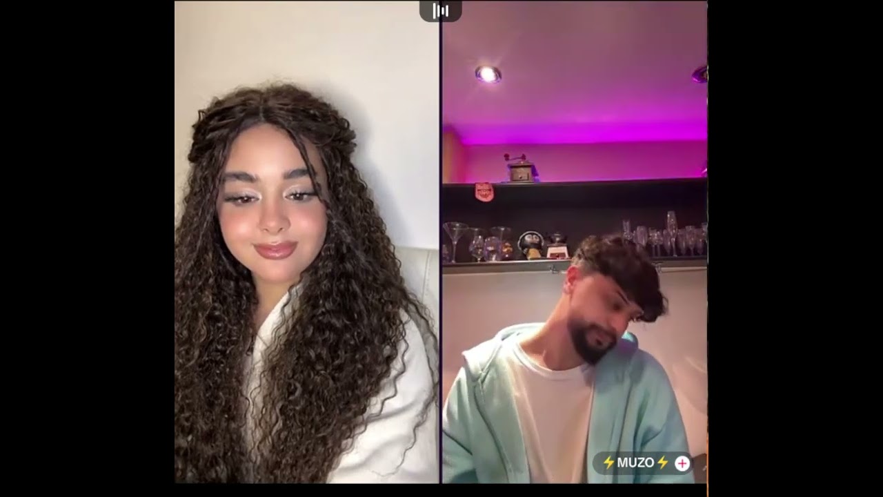 ايناس مع موزو ختام اللايف وكلام الحب بينهم والمشاعر لايف 24/12