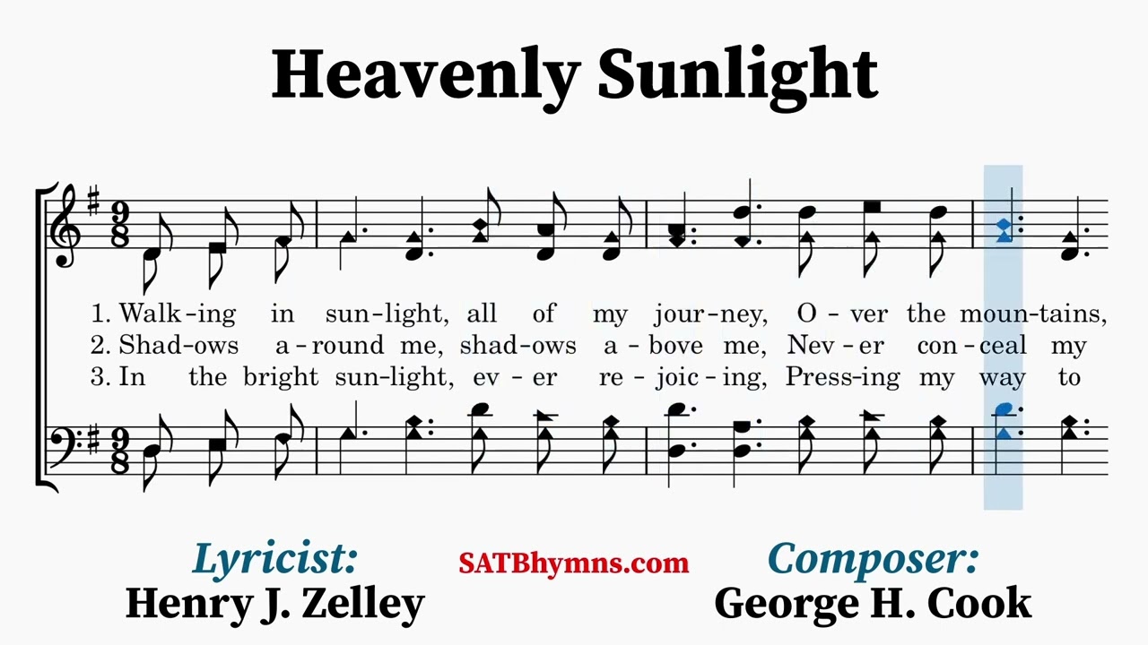 Heavenly Sunlight | Henry J. Zelley, George H. Cook | A Cappella/SATB Hymn
