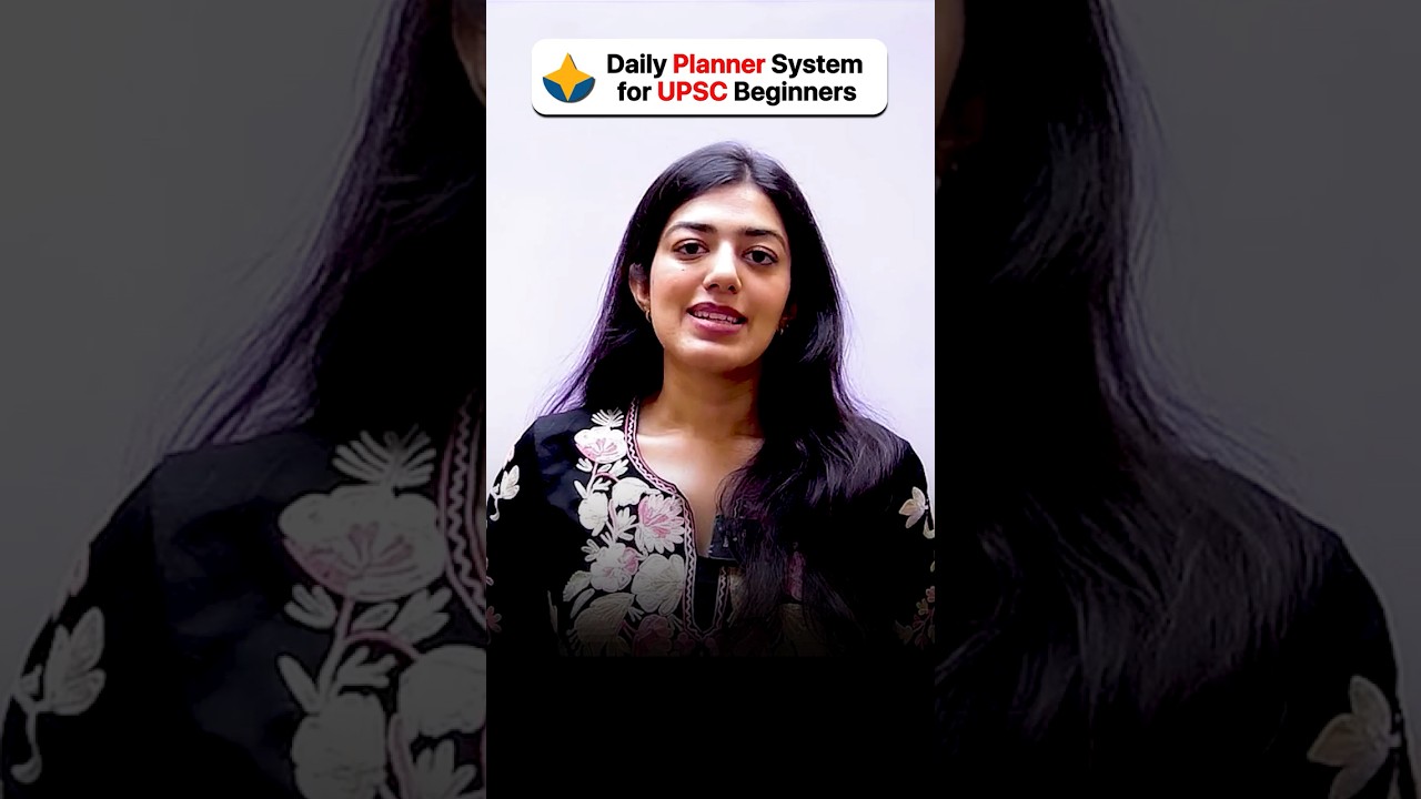 Daily Planner System for UPSC Beginners #sarrthiias #shorts #upsc