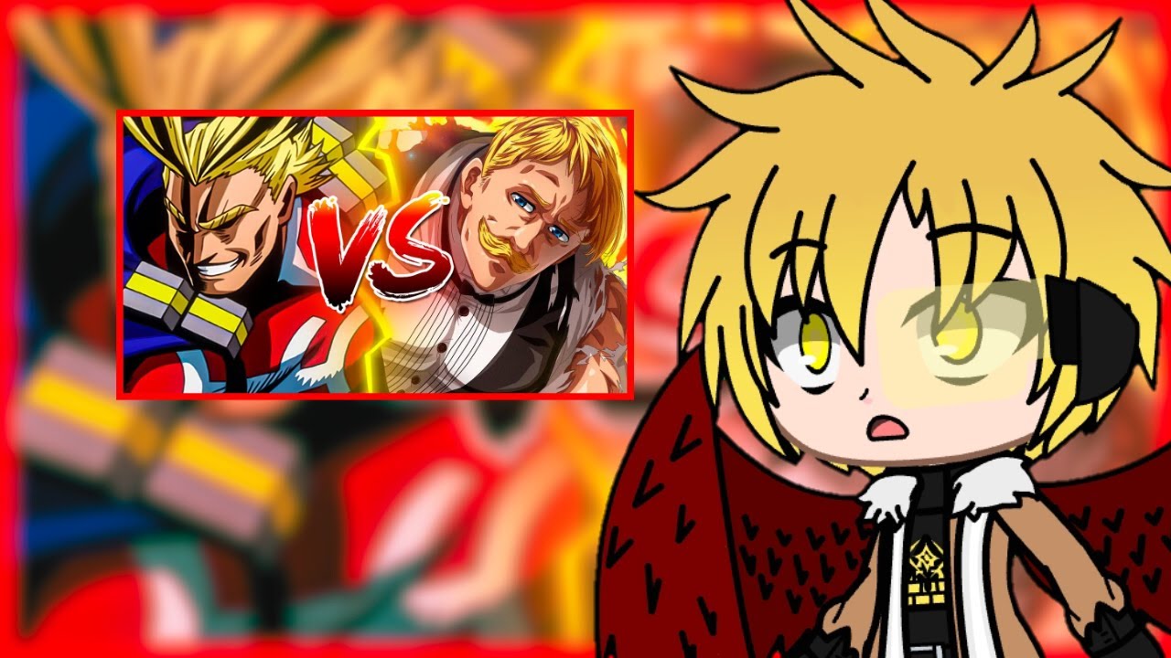 Pro-heros + 1A | React ESCANOR VS ALL MIGHT - BATALHA MORTAL (Ei nerd)
