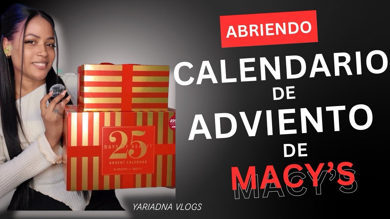✨Abriendo Calendario de Adviento de Macy’s🎁#unboxing #calendariodeadviento #adventcalendar #beauty 