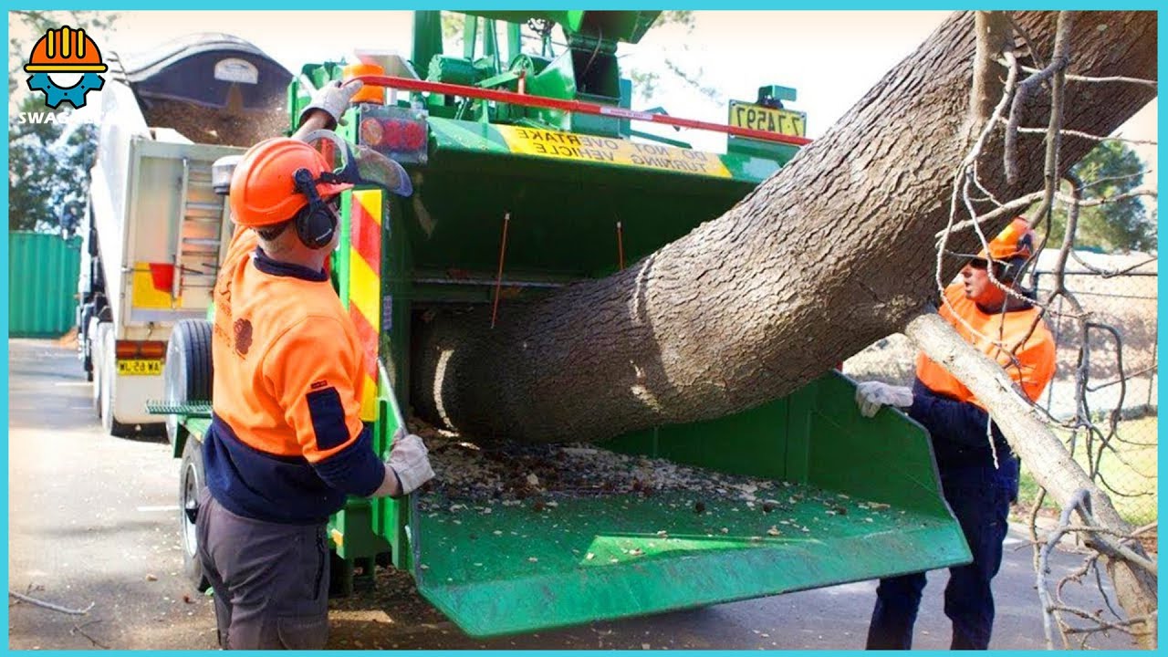 500 Amazing Automatic Fast Big Wood Chipper Machines Modern Technology