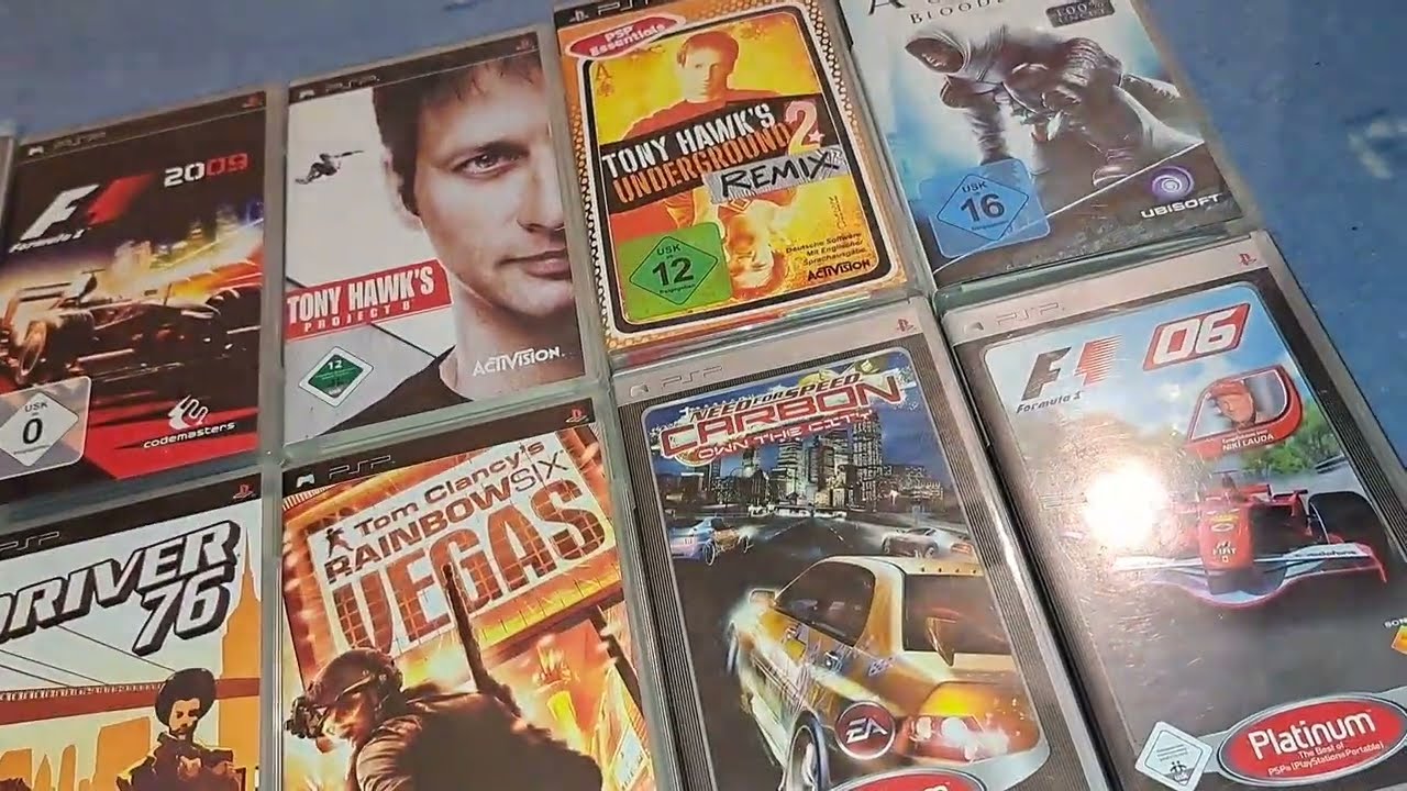 Meine PSP Sammlung bzw Collection komplett was ich bisher habe