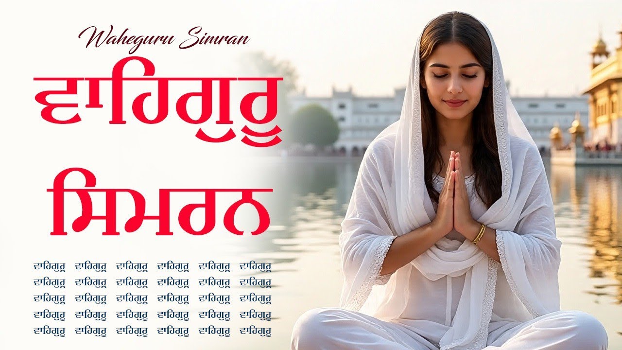 Waheguru Simran ~ ਵਾਹਿਗੁਰੂ ਸਿਮਰਨ ~ Best Relaxing Music #waheguru #relaxing #waheguruji #wmk