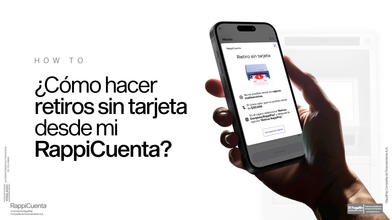 &iquest;C&oacute;mo hacer retiros sin tarjeta desde mi RappiCuenta?