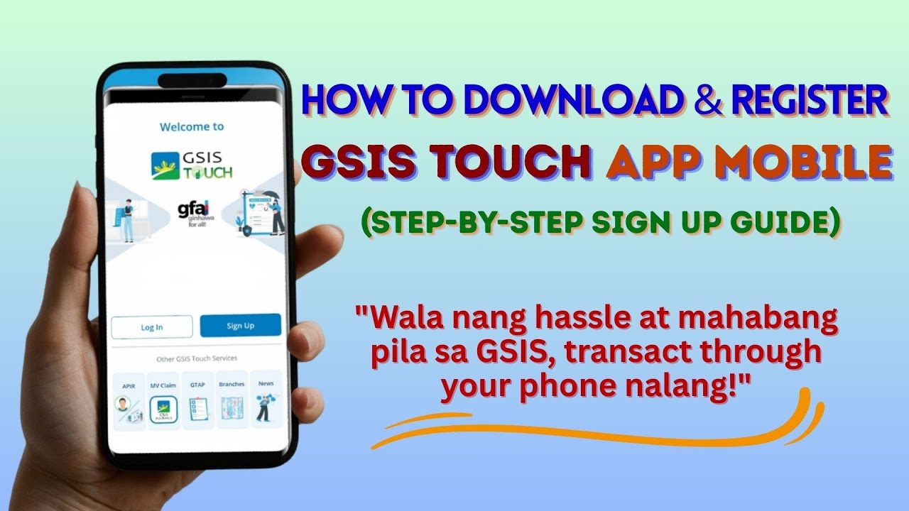 How to Download & Register GSIS Touch App Mobile | Step-by-Step Sign Up Guide Philippines 2025