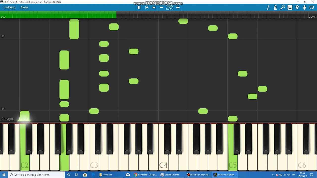 what's my Destiny Dragon Ball Giorgio Vanni piano tutorial