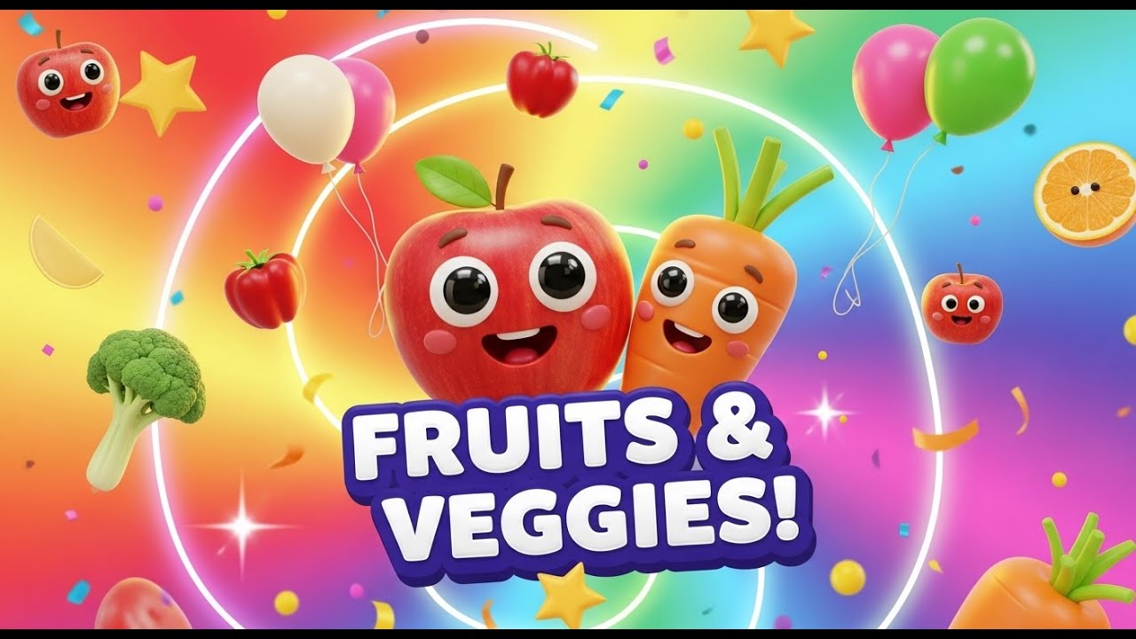 Yummy Fruits & Veggies! 🍎🥕 | Learn with Fun for Kids