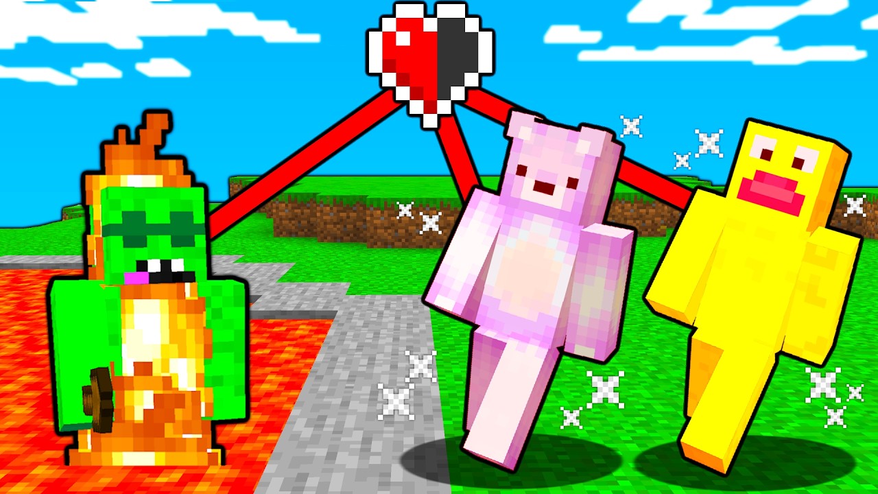 Minecraft, но у нас одно сердце...