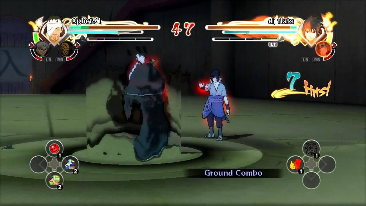 Naruto Shippuden Generations Exposing a Noob Xplict91 vs (Noob) Dj Flats