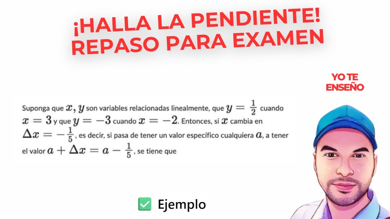 ⚡ Razón de cambio explicada fácil (Δy = mΔx) |LUCHO PROFE|