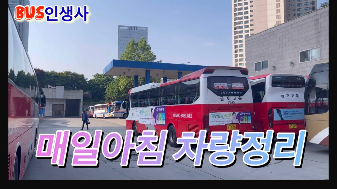 아침에 출근해서 차량정리 하기