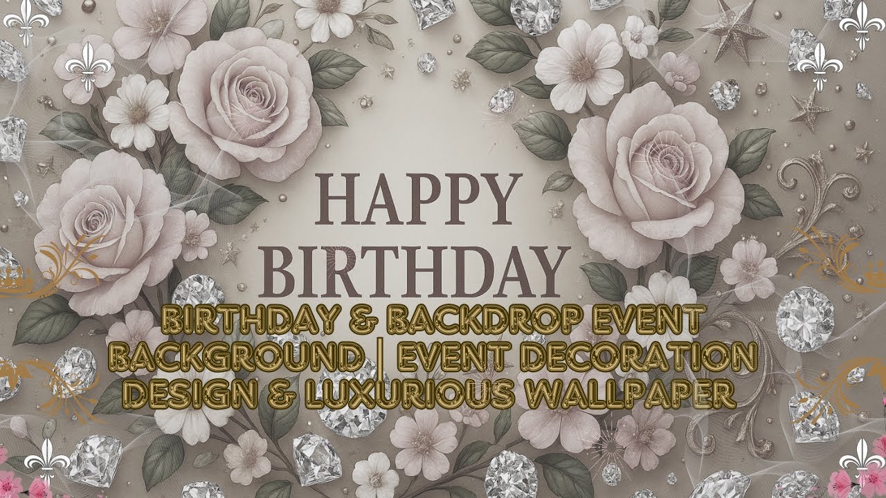 Birthday & Backdrop Event Background | Event decoration design & luxurious wallpaper