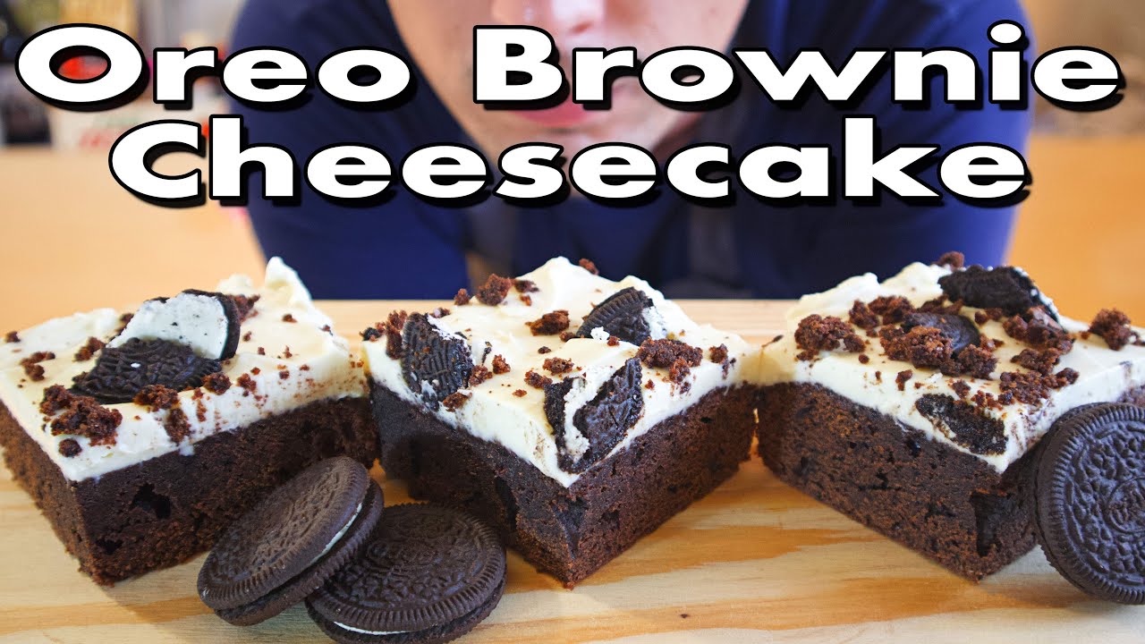 OREO BROWNIE CHEESECAKE - baking with Oreos