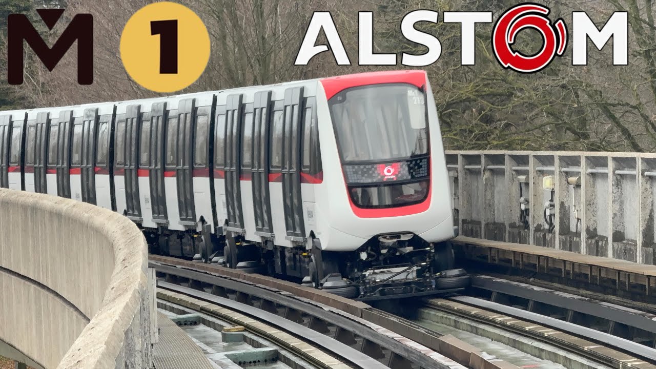 Vidéo [MÉTRO] Ligne 1 🟡 [ALSTOM] Trajet Complet Allez-Retour MÉTROPOLIS BOA Rame Mc 213
