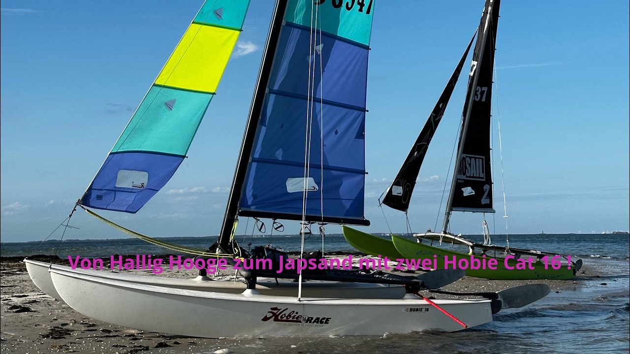 ⛵️ Mit zwei Hobie Cat 16 zum Japsand | Segelabenteuer ab Hallig Hooge
