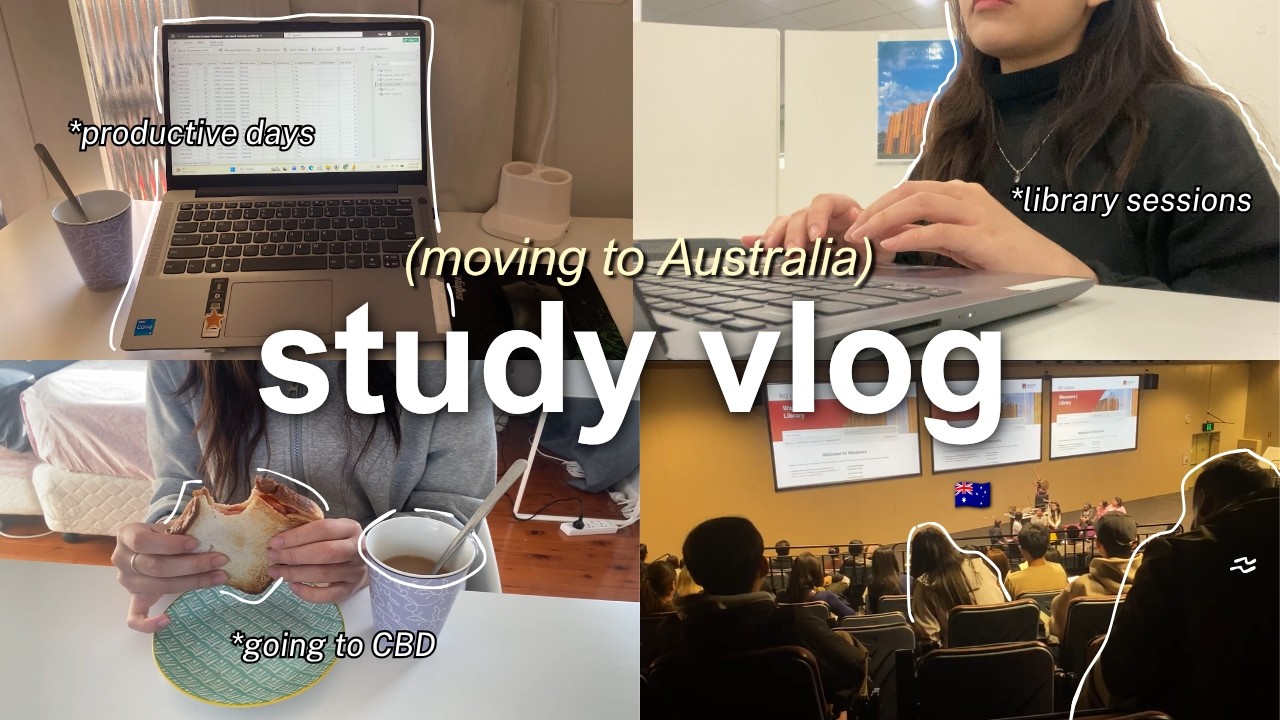 UNI VLOG ✈️ | study abroad in Australia, student life, productive days, city sightseeing