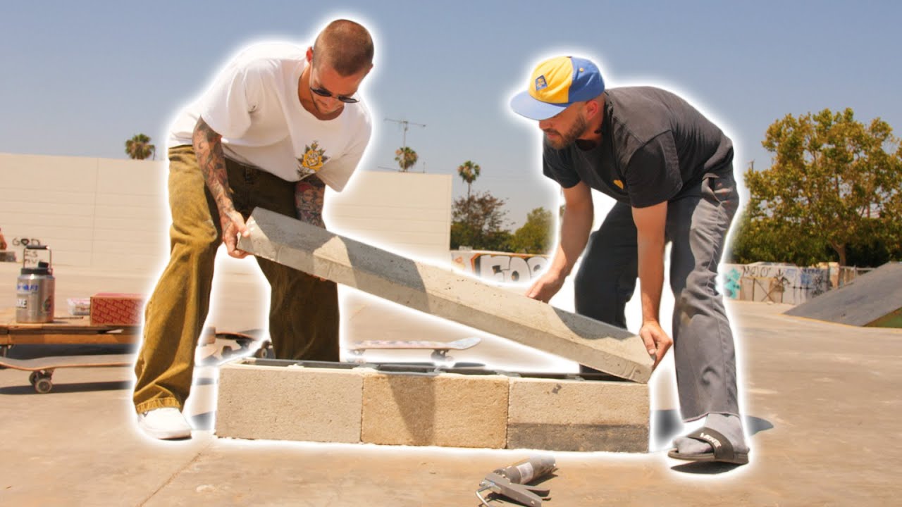 INSTALLING A DIY PARKING BLOCK LEDGE | Keen Ramps builds street spots