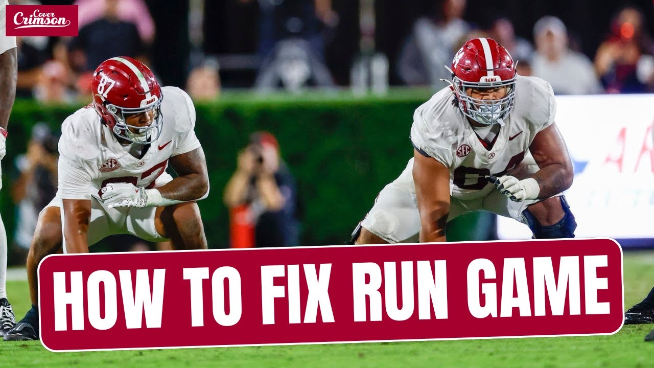 COURSE CORRECT: Why and How Alabama MUST Fix Run Game | Alabama Crimson Tide Podcast