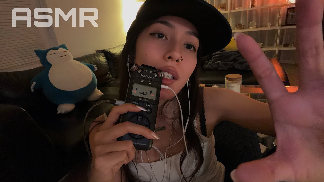 ASMR ☆ Tingly Tascam Triggers (Mouth Sounds, Hand Movements, Rambles,..)
