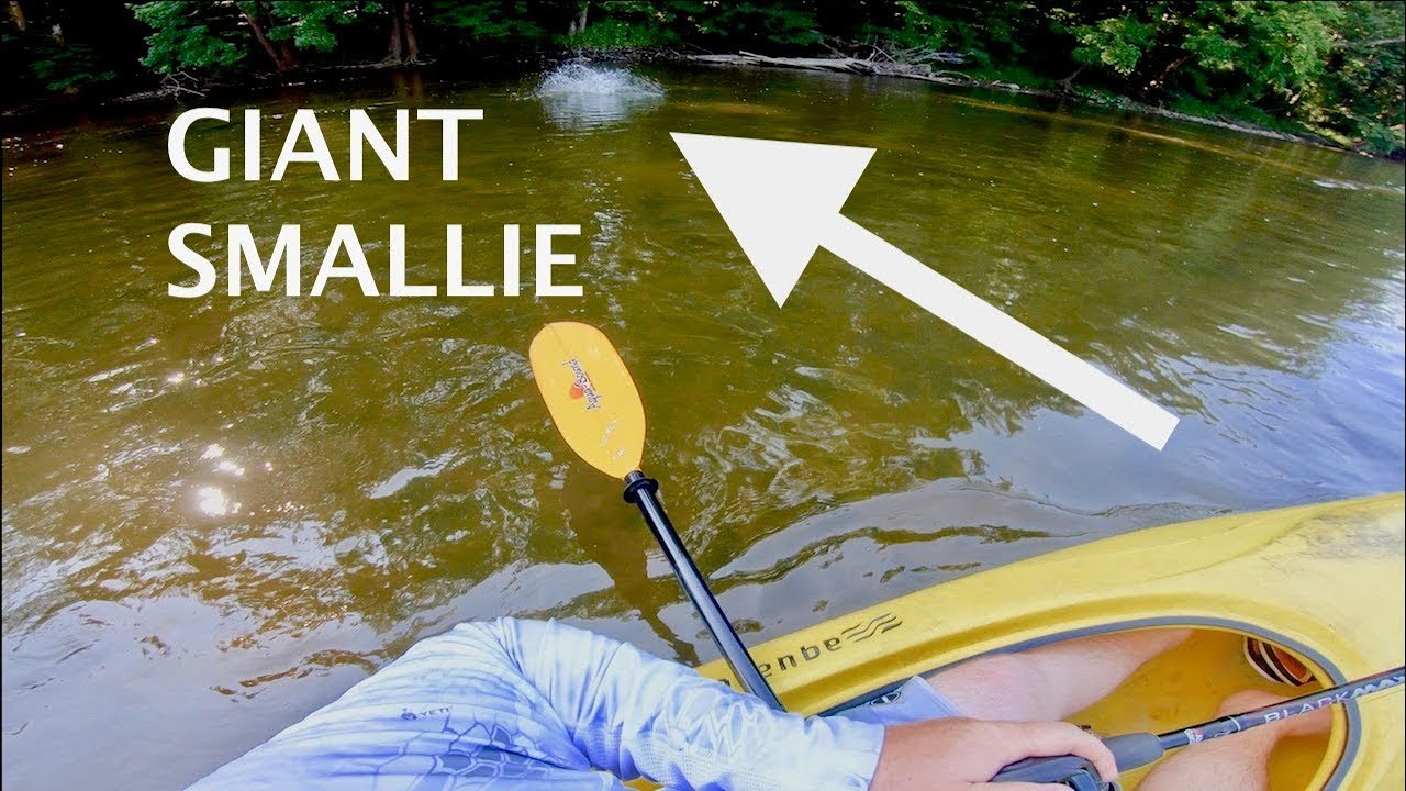 Kayaking the RIVER for Indiana SMALLMOUTH!!!