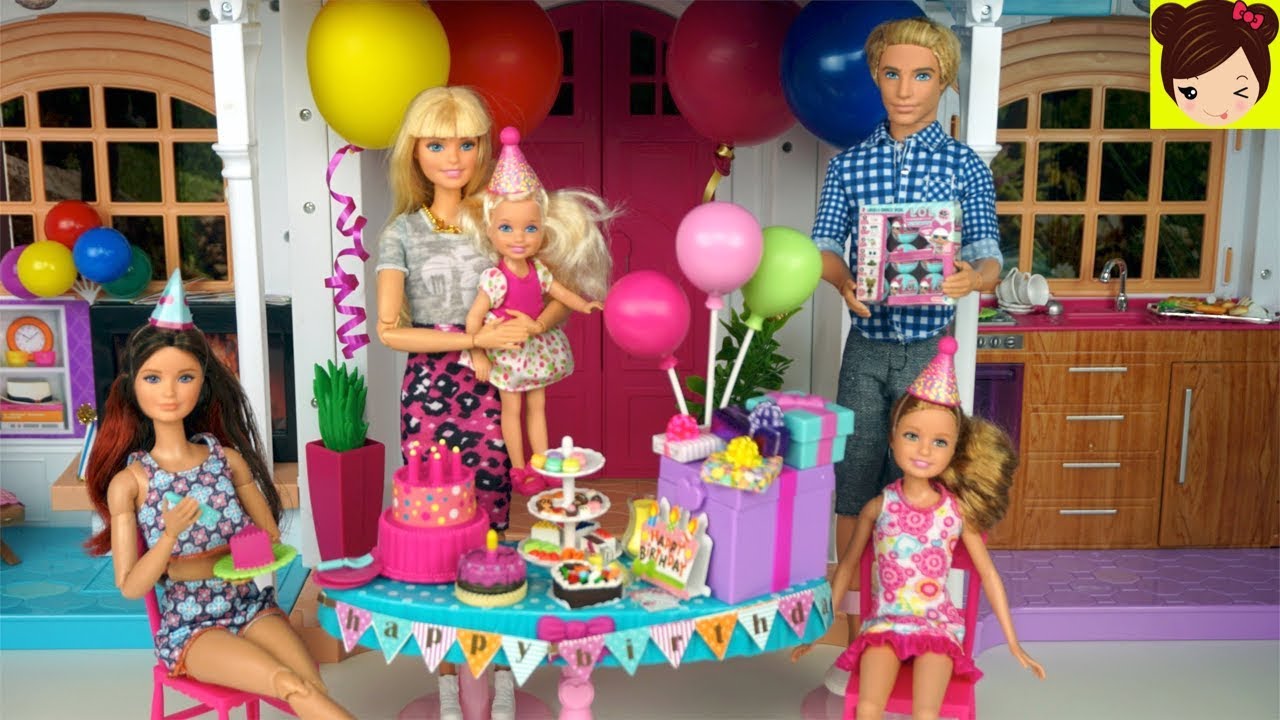 Barbie Fiesta de Cumpleaños Sorpresa Para Chelsea - Los Juguetes de Titi