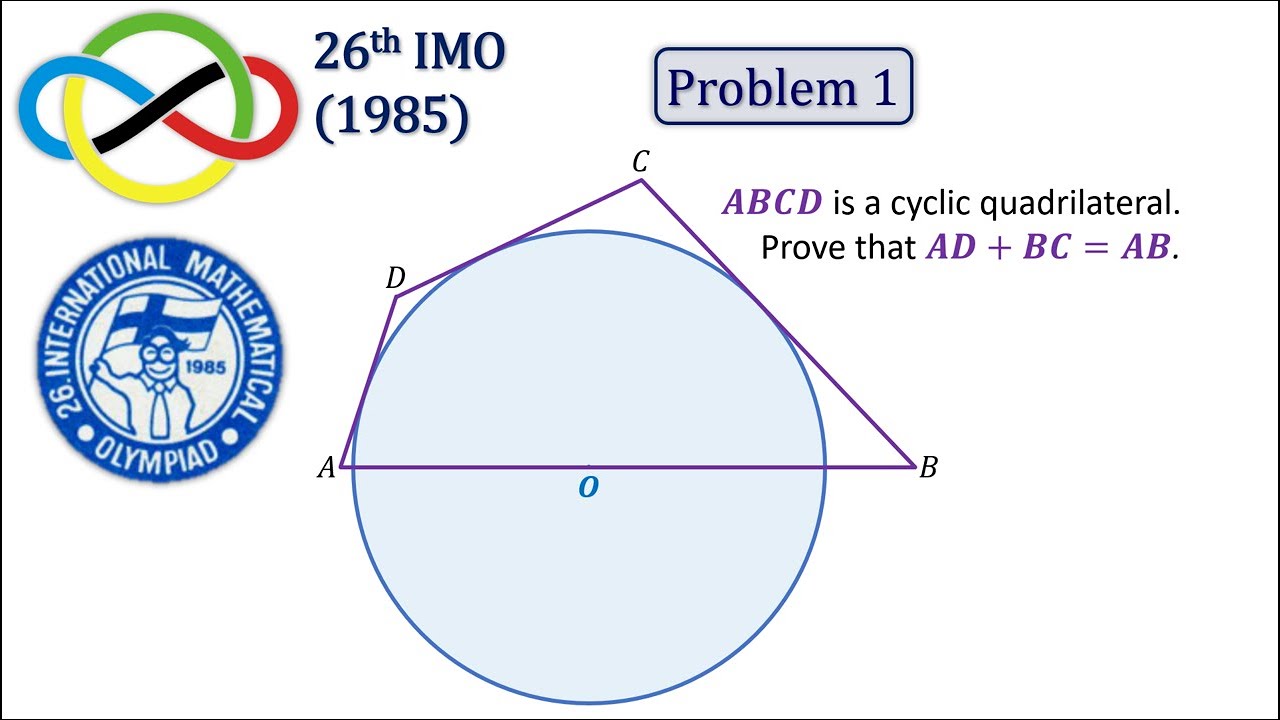 IMO 1985 Problem 1: An Easiest Geometry Problem