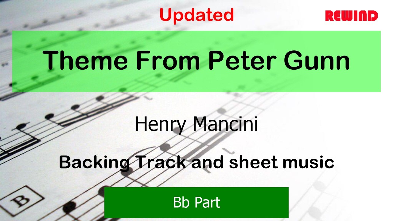 Theme From Peter Gunn V2 : Henry Mancini : Bb Instruments Playalong Backing Track