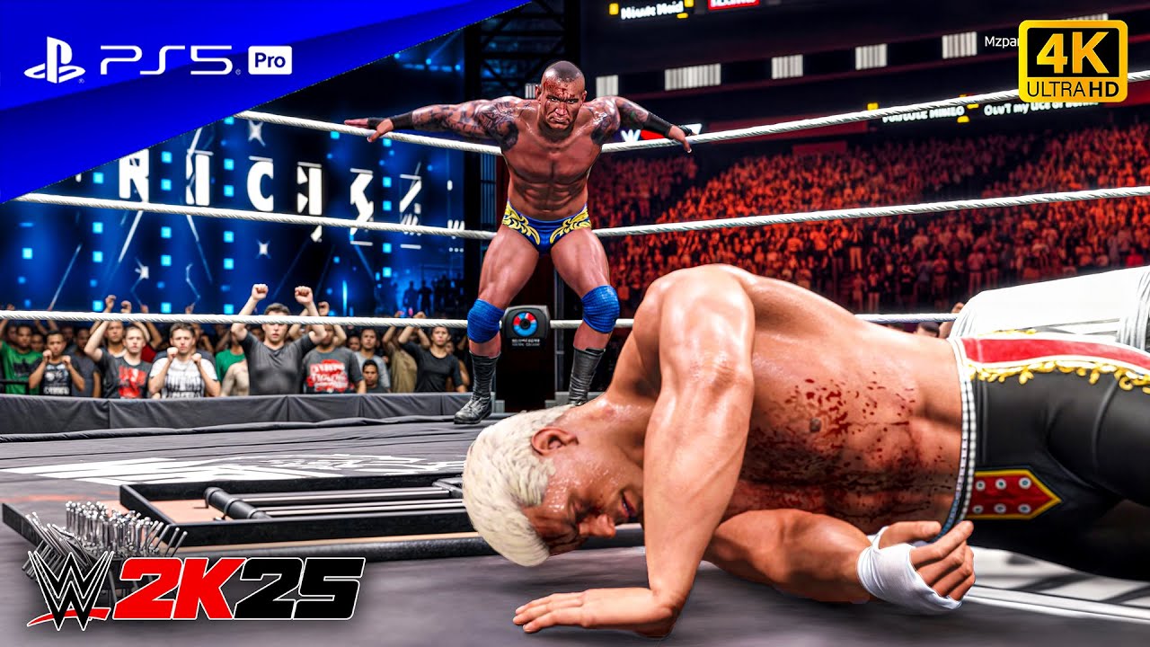 WWE 2K25 - Рэнди Ортон против Коди Роудса - Чемпионат WWE на Wrestlemania в Вегасе | PS5™ Pro [4K60]