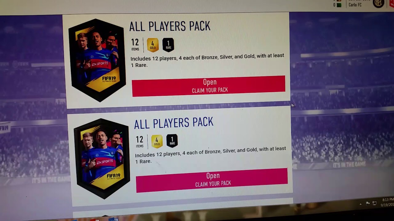 Fifa 19 Web App Pack Opening!!!