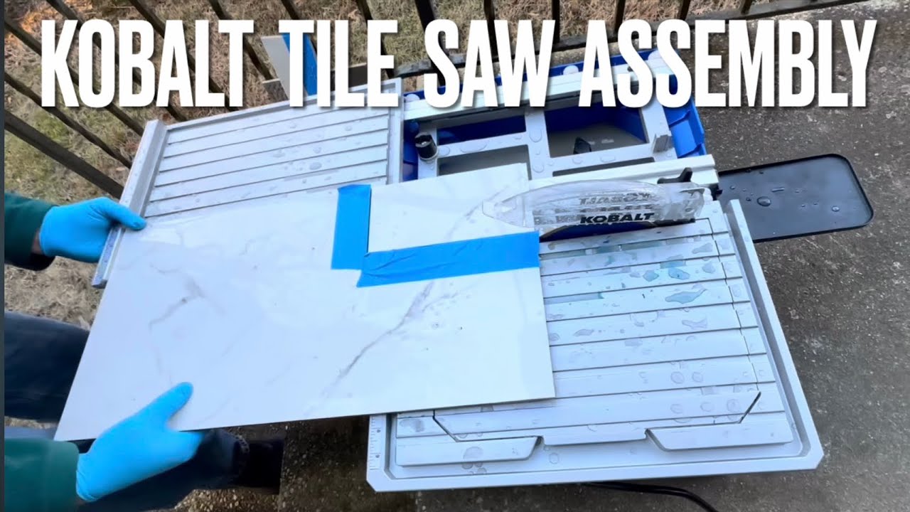 How to Assemble & Operate the Kobalt 6 -Amp 7.0-in -Blade Wet Tabletop Sliding Table Tile Saw