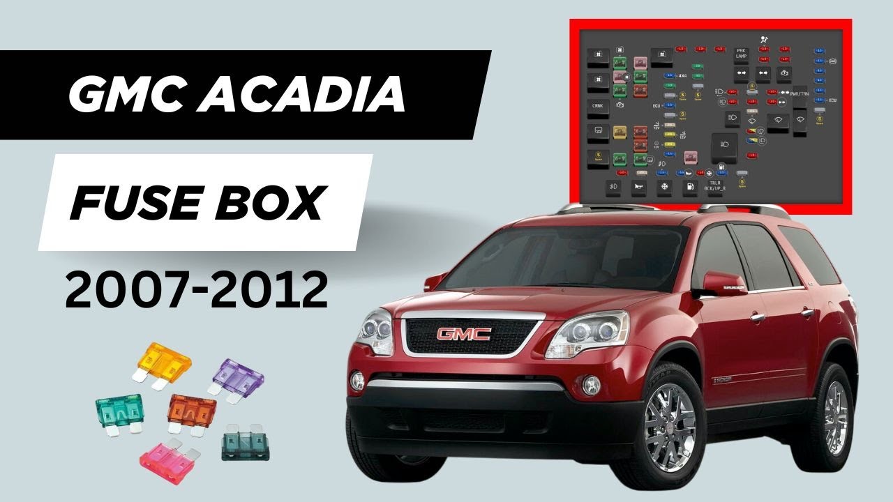 GMC Acadia Relays & Fuse Box Diagram (2007-2012)