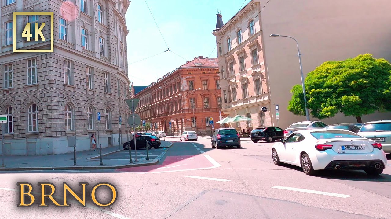 4K City Drive - Brno Czechia - Brno-střed