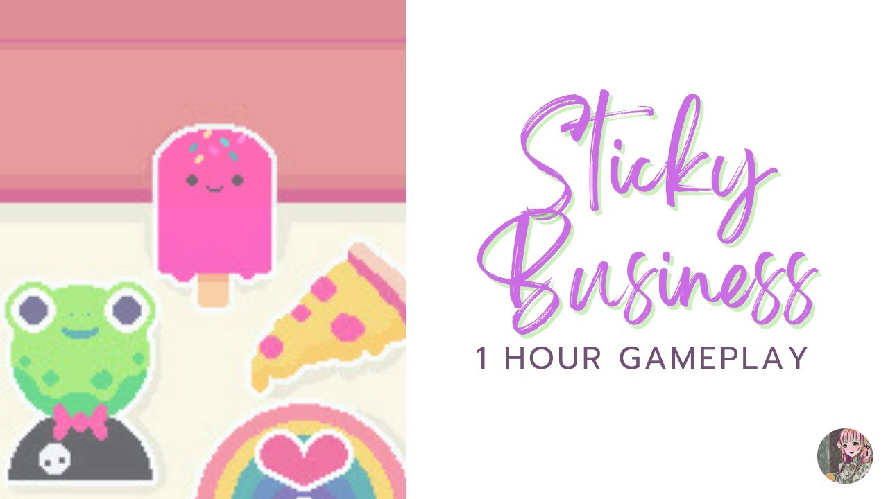 Let's Play Sticky Business | 1 Hour First Look Gameplay | Cute Sticker Shop Cozy Simulation Game