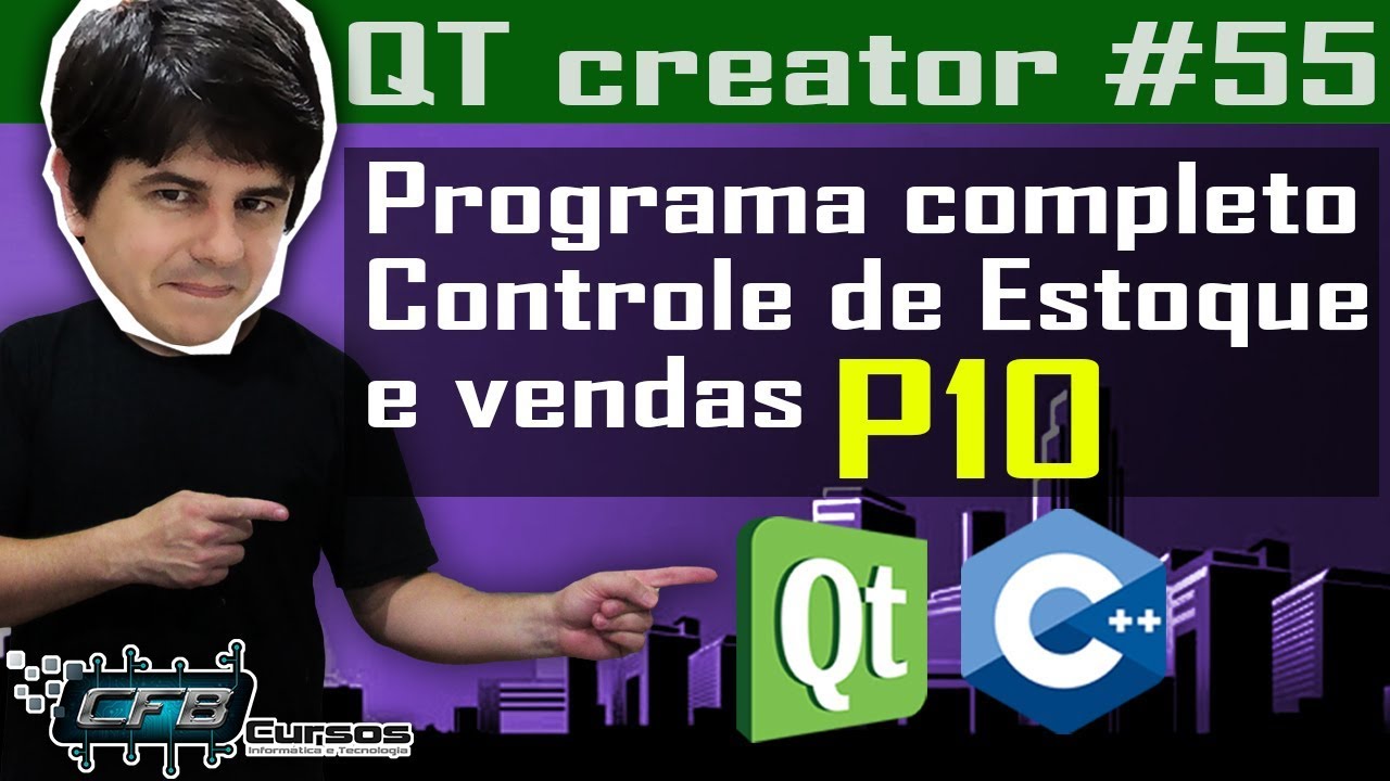 Programa Completo - Controle de Estoque e Vendas - P10 / Curso de QT Creator C++ #55