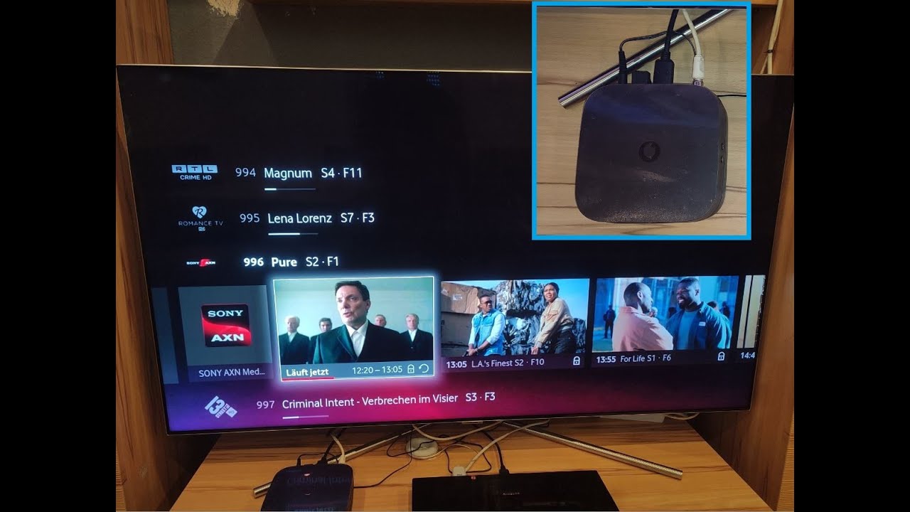 Vodafone GigaTV Box installed - Vodafone GigaTV installiert - 1107