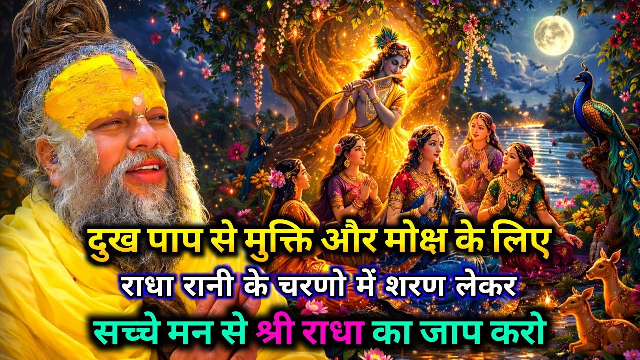 दुख पाप से मुक्ति और मोक्ष के लिए राधा रानी के चरणों में शरण लेकर सच्चे मन से श्री राधा का जाप करो |
