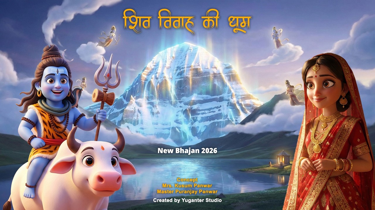Shiv Vivah Ki Dhoom | New Shiv Bhajan 2026 | Bhole Baba Ki Shadi - 3D Animation Song