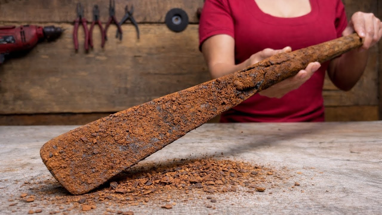 Restoring an Old, Severely Rusted Tool | At First Glance, It Looked Like a Broken Sword
