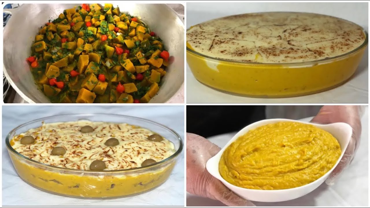 RECEITINHAS COM ABÓBORA PARA FAZER E ARRASAR / REFOGADA - PURÊ - ESCONDIDINHO