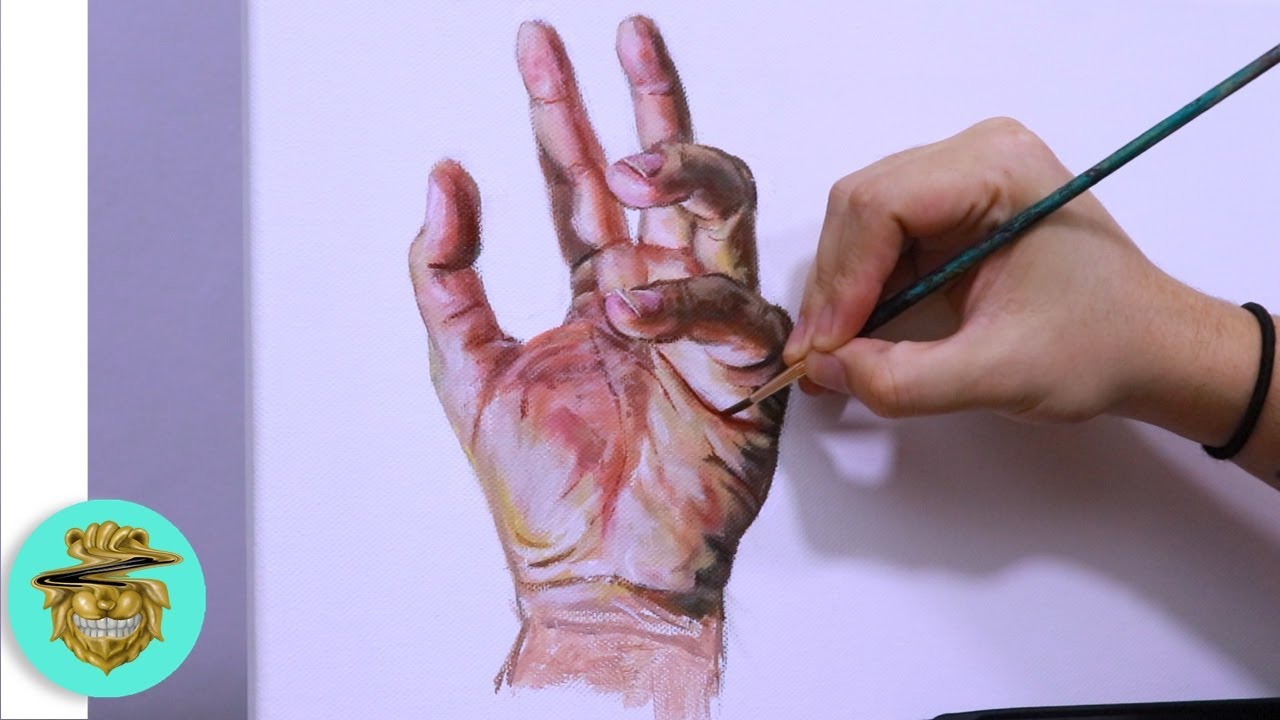 COMO PINTAR MANOS - Tutorial de Pintura con Acrílicos